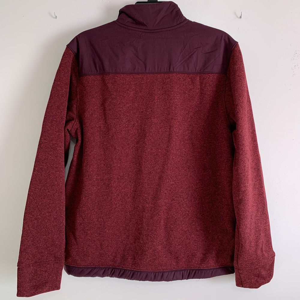 Goodfellow & Co Burgundy Zip-Up Fleece Jacket NWT - Picture 7 of 8